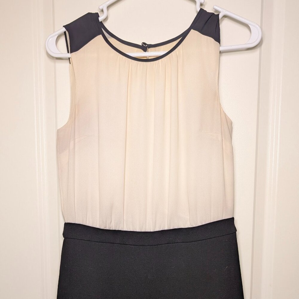 Black and White Block Sheath Dress